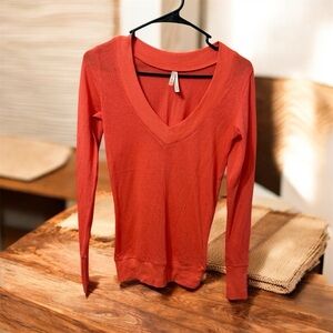 Col Story women's long-sleeved blouse, size S, coral color